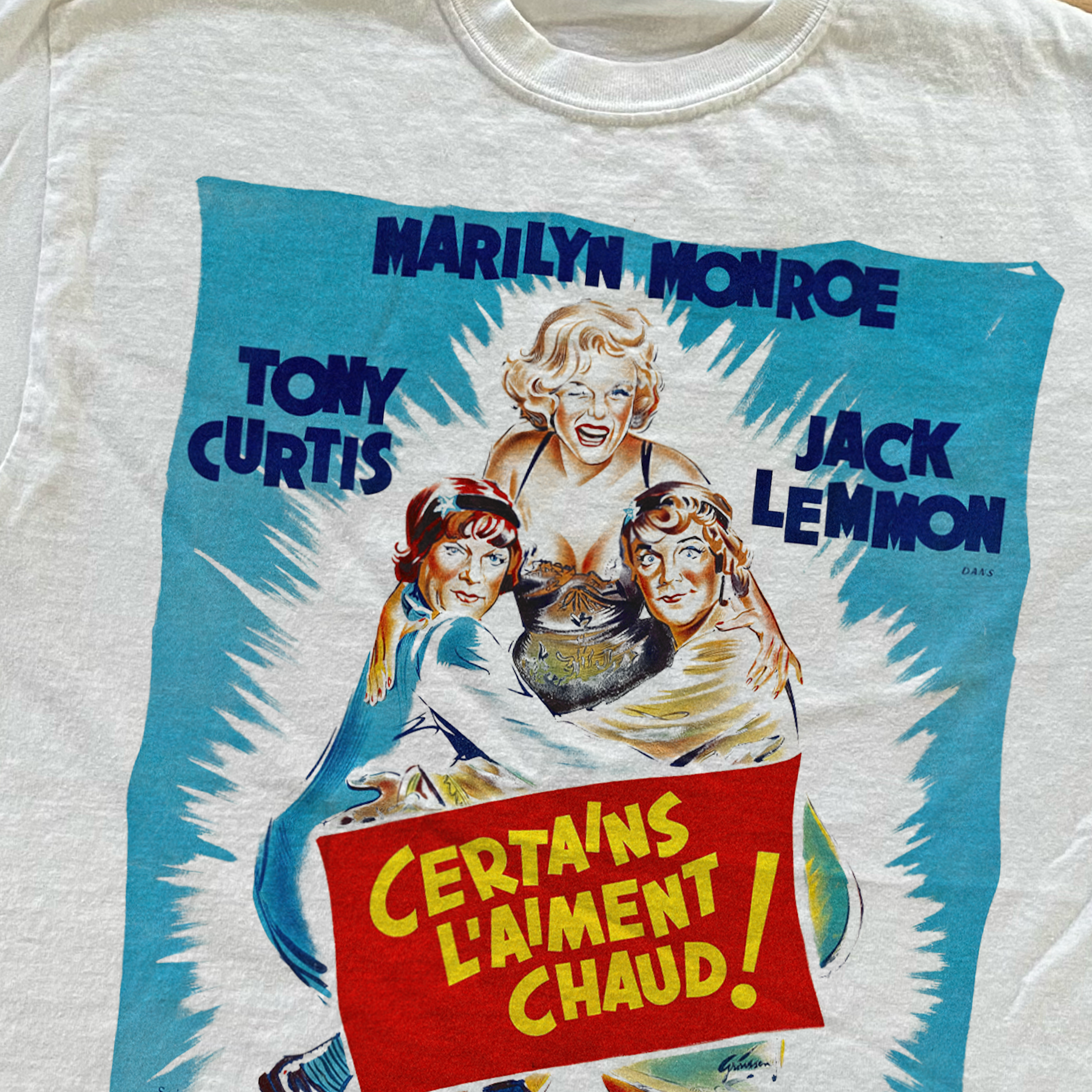 FRENCH 'SOME LIKE IT HOT' PROMO WHITE T-SHIRT