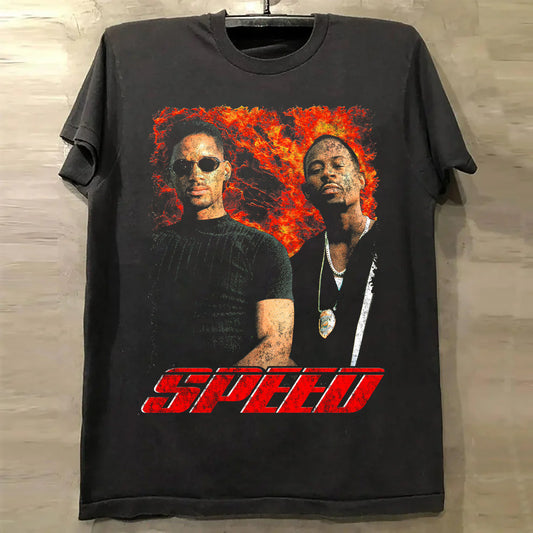 BAD BOYS SPEED MASHUP PARODY BLACK T-SHIRT