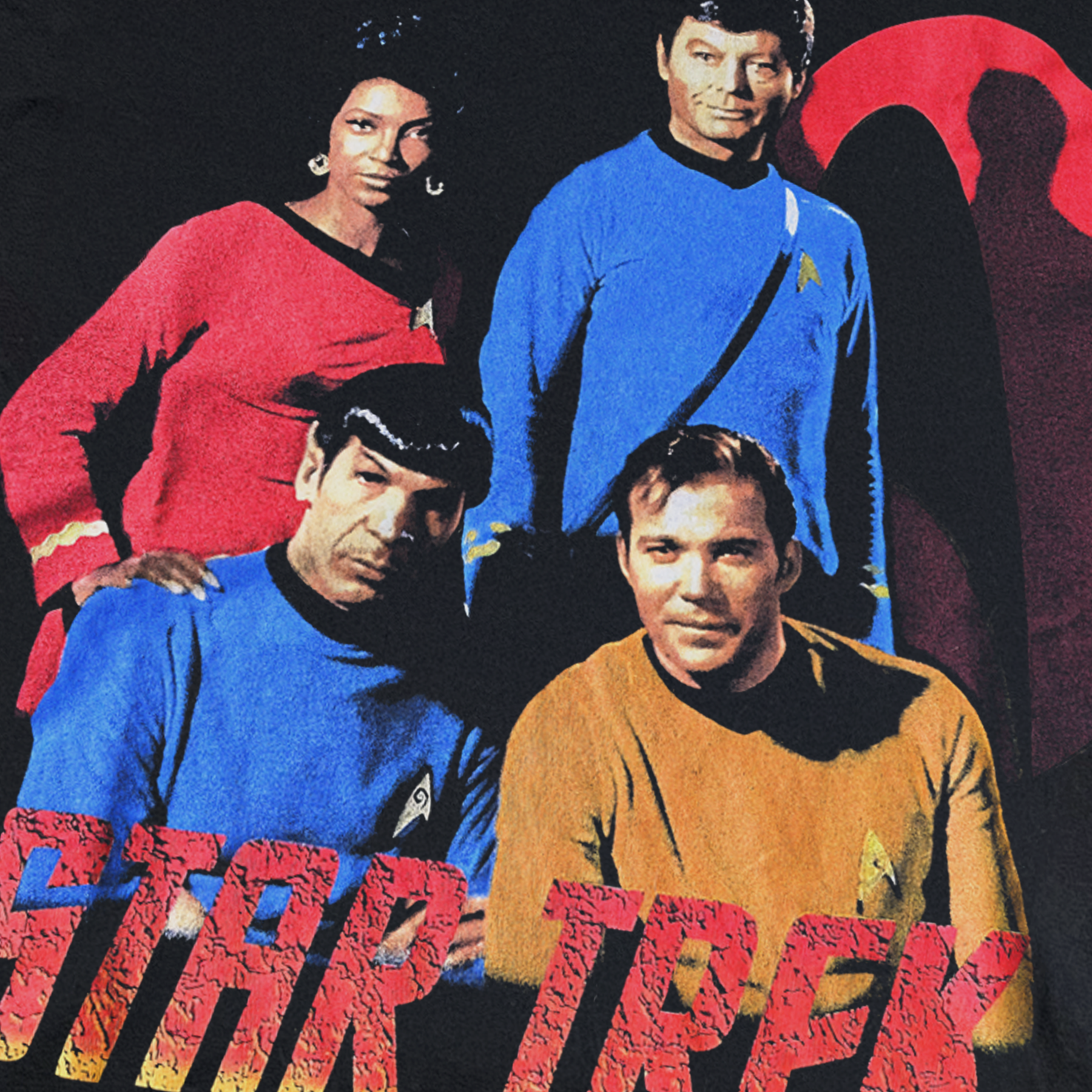 VINTAGE 1995 'STAR TREK' PROMO BLACK T-SHIRT