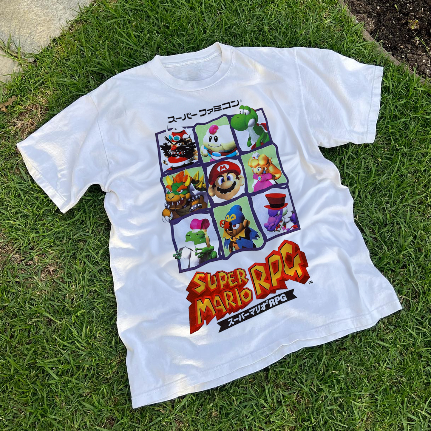 1996 JAPANESE 'SUPER MARIO RPG' WHITE T-SHIRT