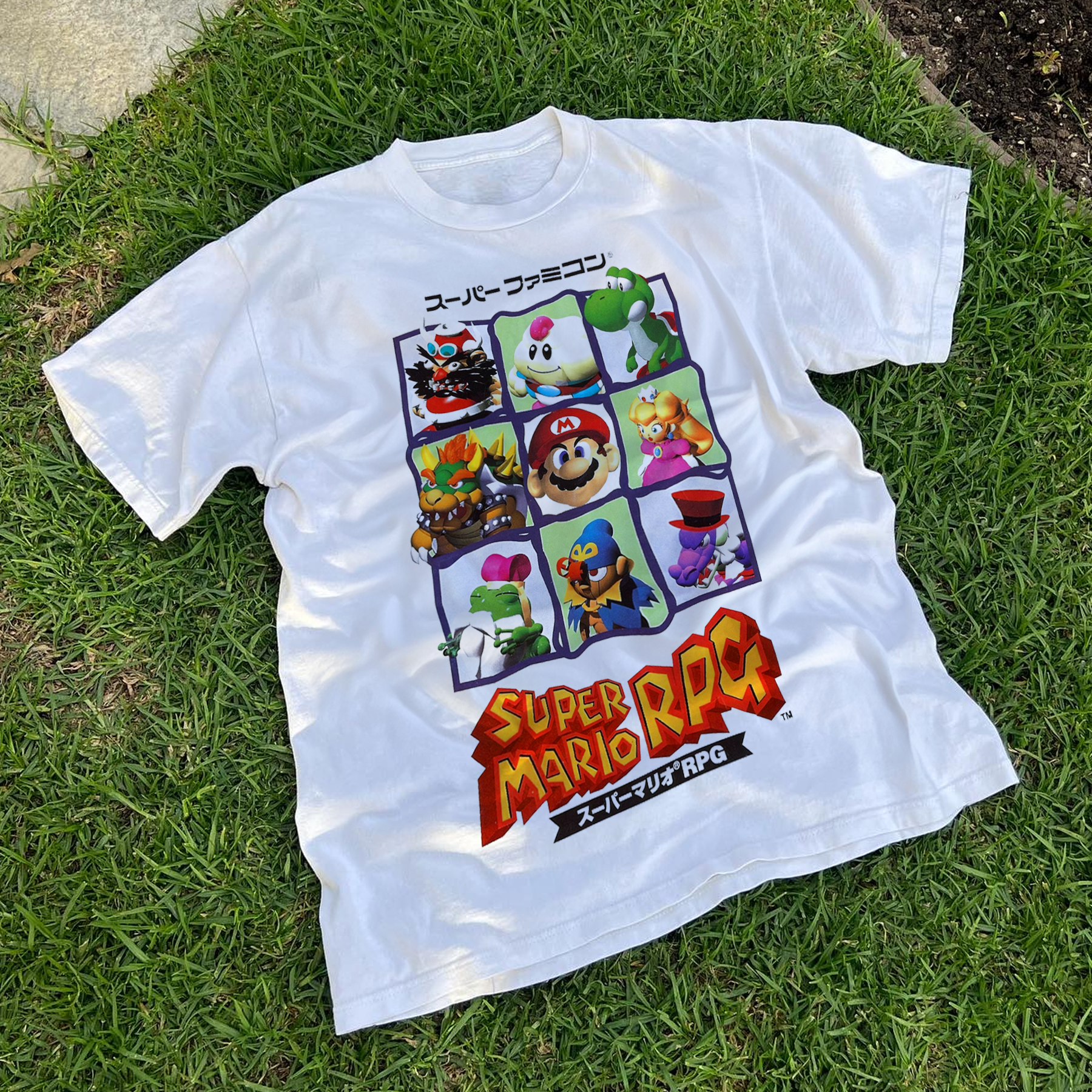 1996 JAPANESE 'SUPER MARIO RPG' WHITE T-SHIRT