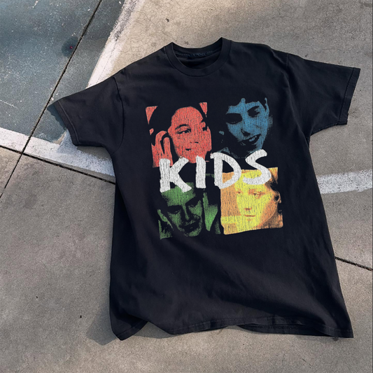KIDS PROMO VINTAGE BLACK T-SHIRT