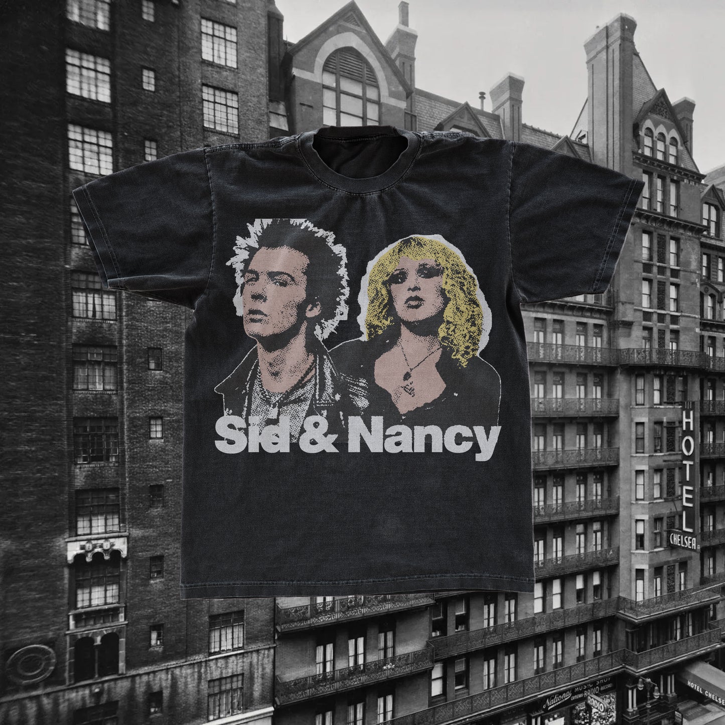 VINTAGE S1D AND NANCY BLACK T-SHIRT