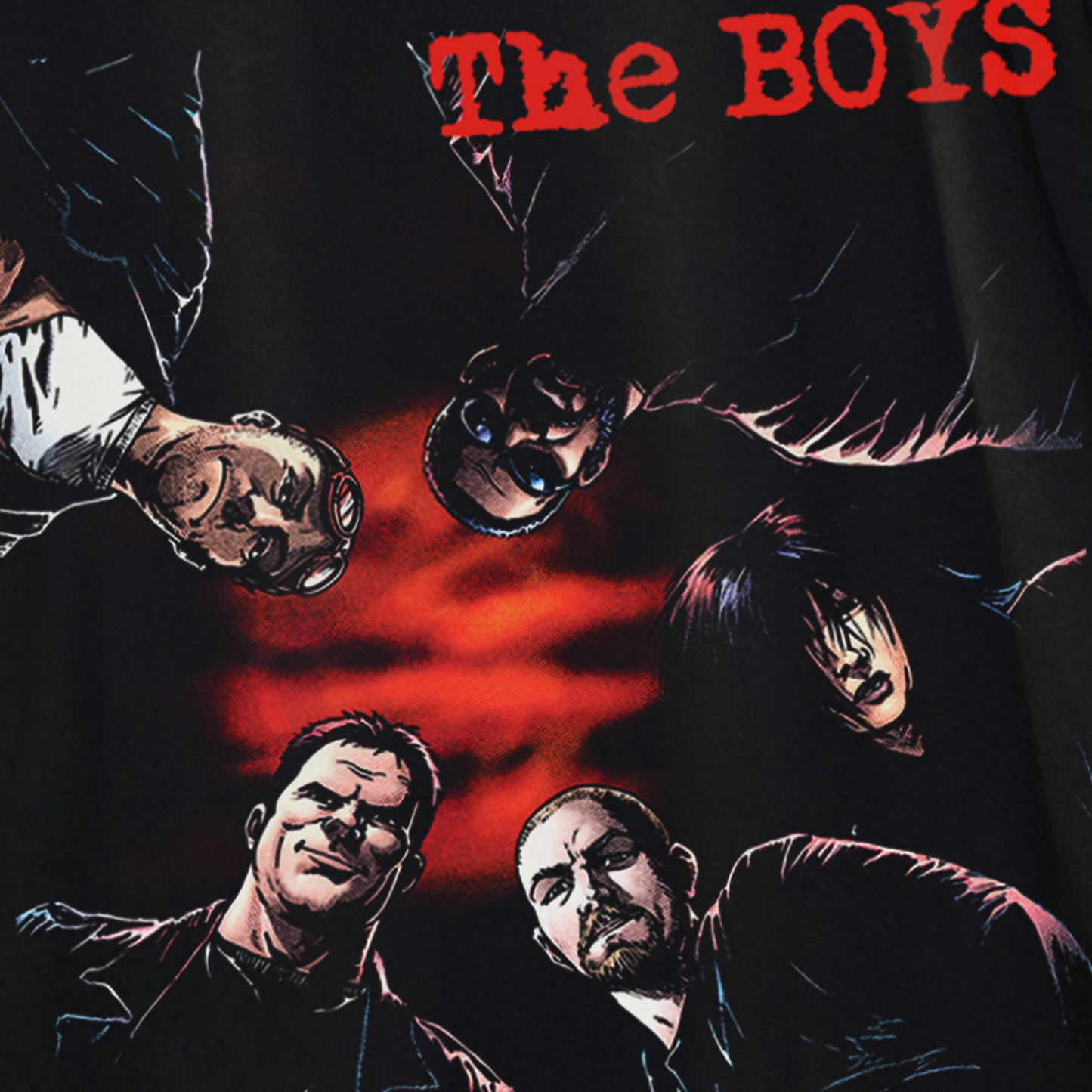 THE BOYS COMIC 'STRAIGHT OUTTA COMPOUND' BLACK T-SHIRT