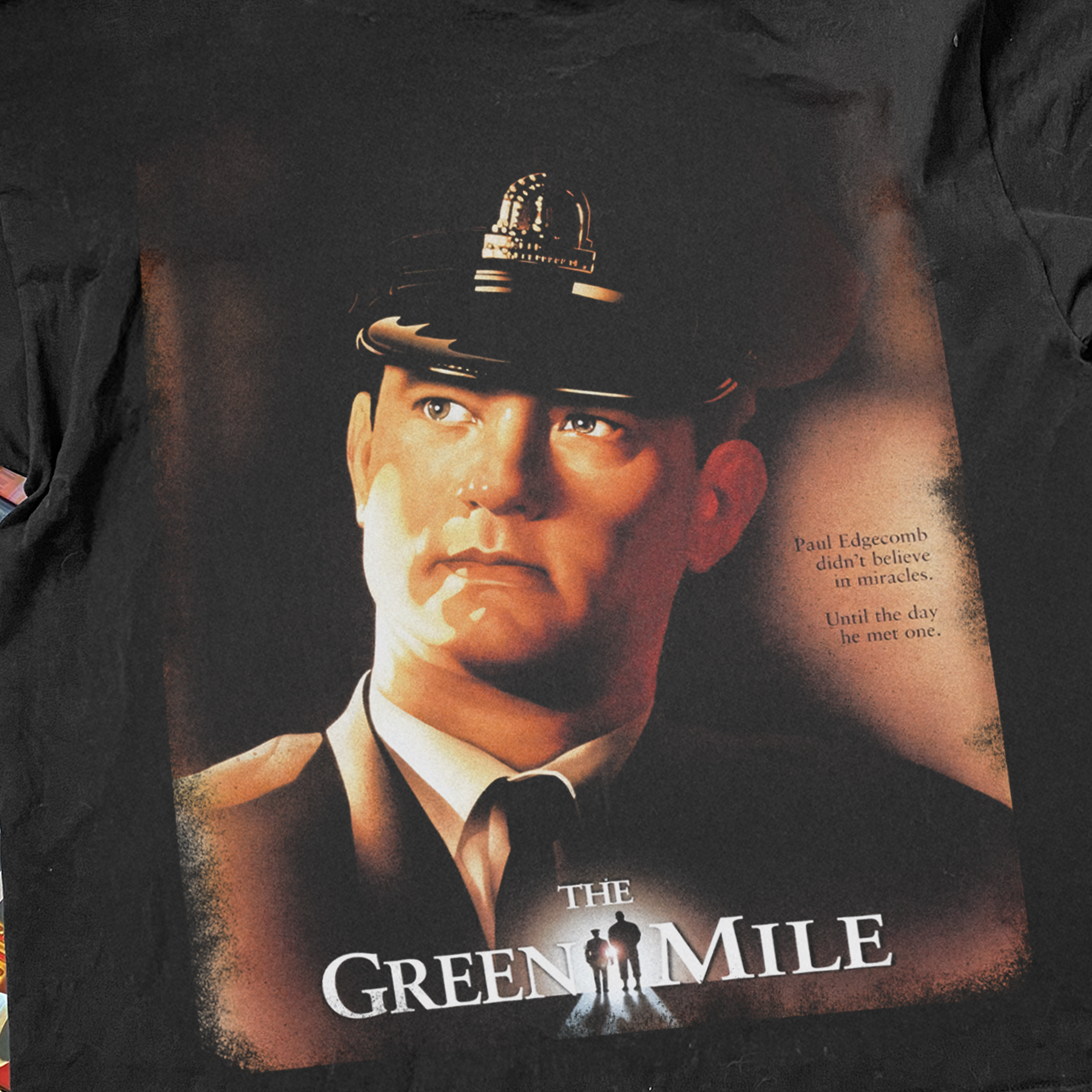 'THE GREEN MILE' WASHED BLACK T-SHIRT