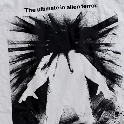 90s JOHN CARPTENER'S 'THE THING' NEGATIVE WHITE T-SHIRT