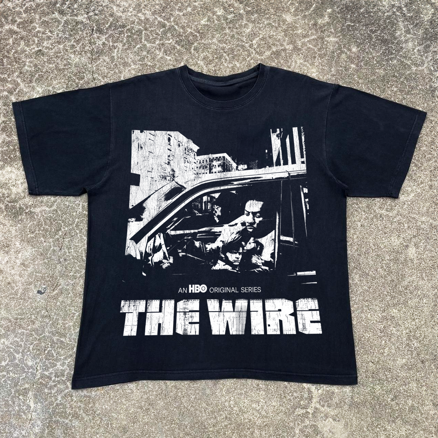 'THE WIRE' 2002 BLACK PROMO T-SHIRT