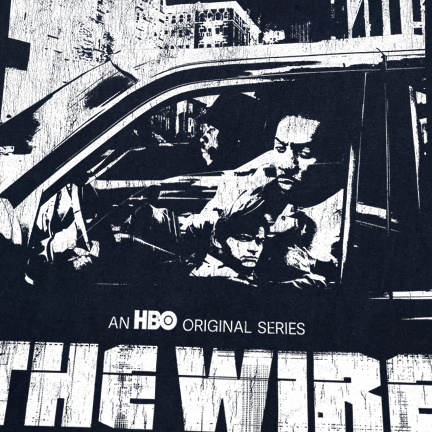 'THE WIRE' 2002 BLACK PROMO T-SHIRT
