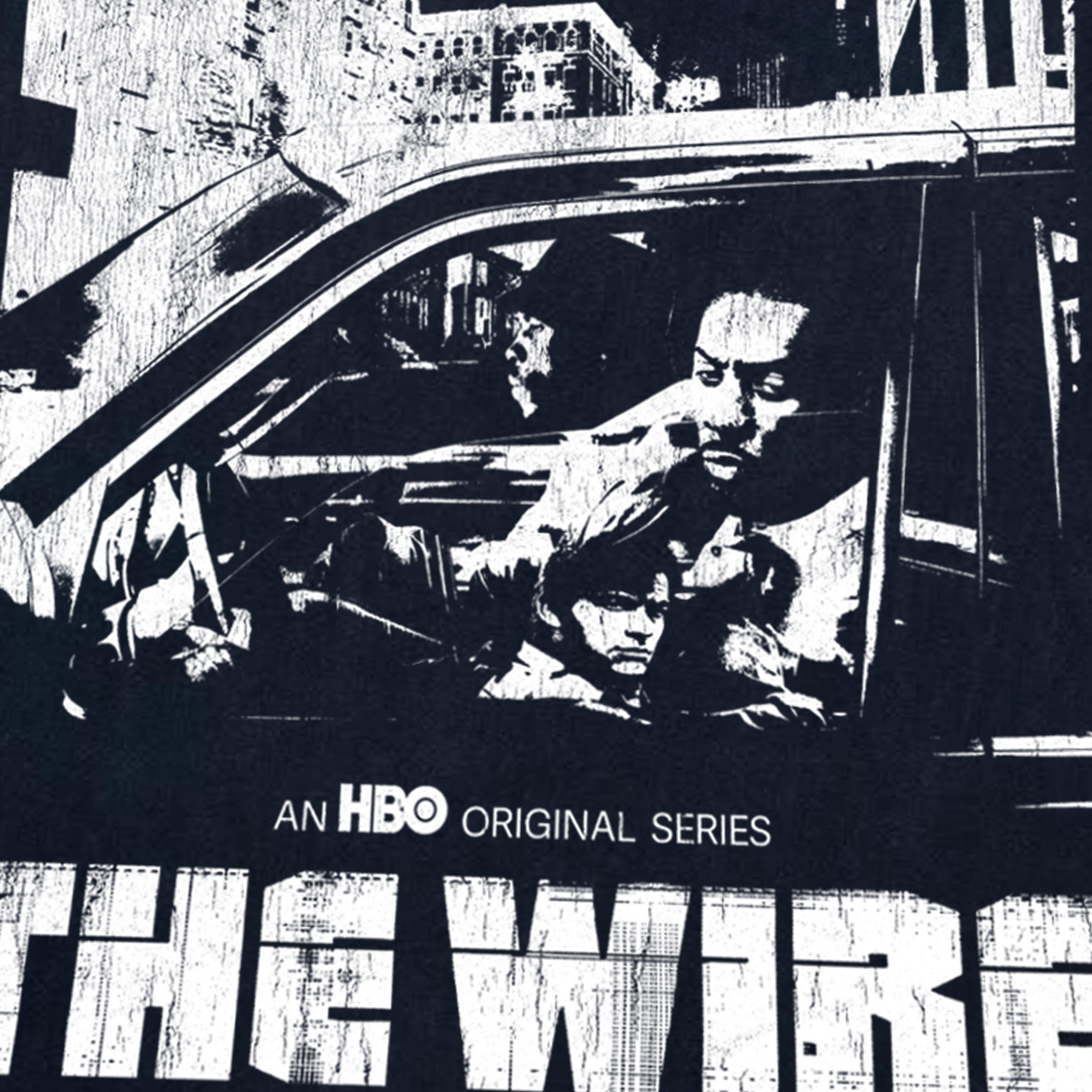 'THE WIRE' 2002 BLACK PROMO T-SHIRT