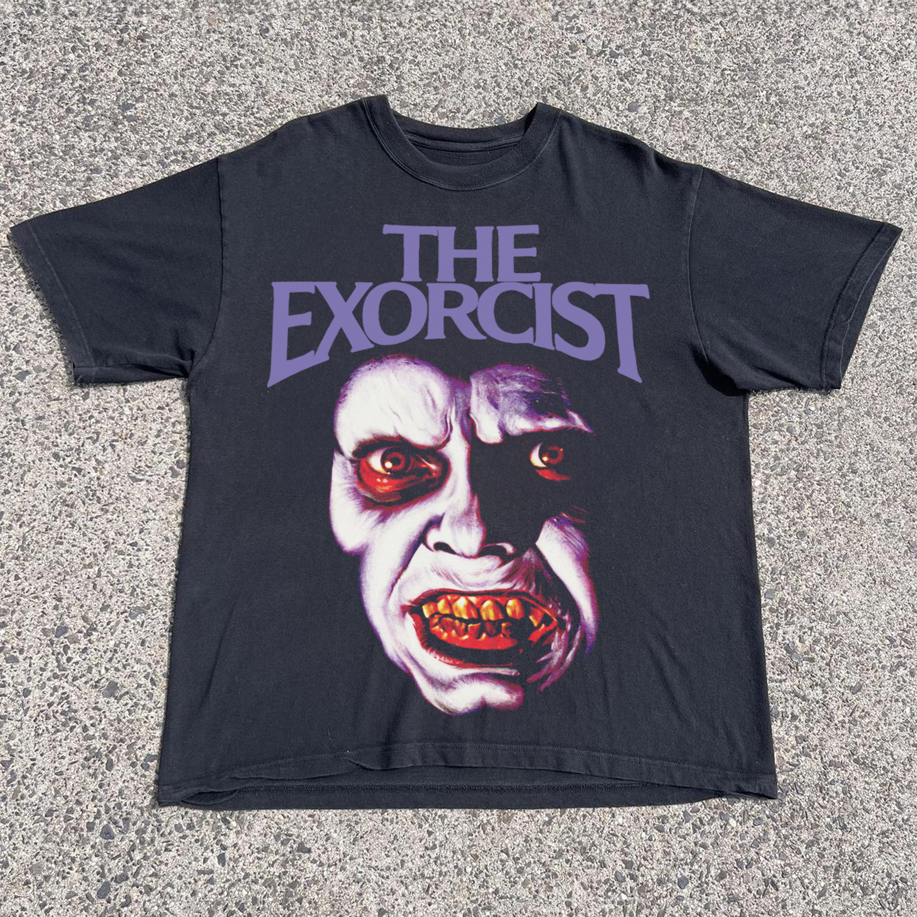 THE EXORCIST '40th ANNIVERSARY' PROMOTIONAL BLACK T-SHIRT