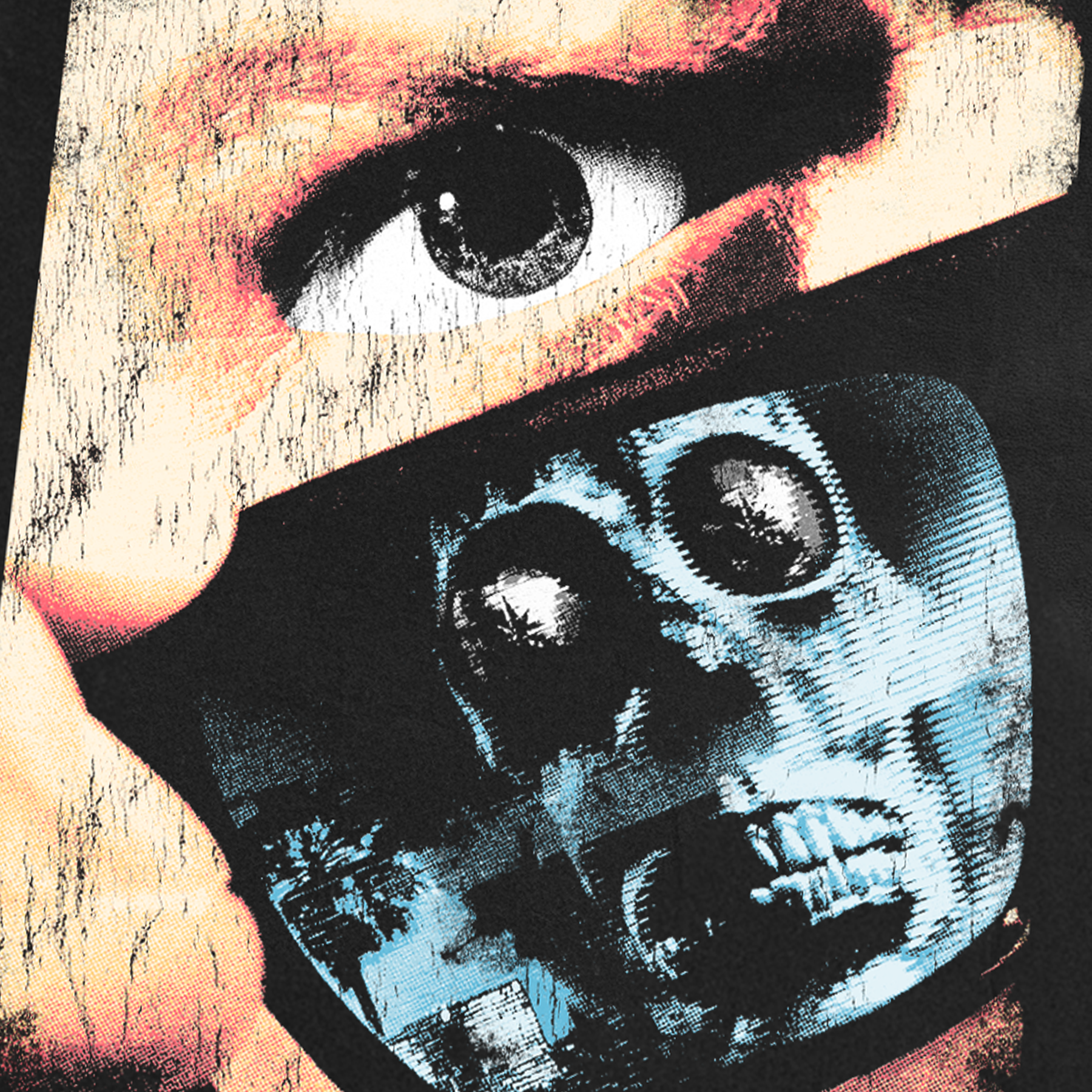 AWESOME THEY LIVE 'MESSAGES' BLACK T-SHIRT