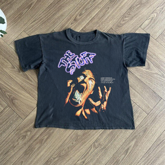 RARE 1985 'THE STUFF' BLACK PROMO T-SHIRT