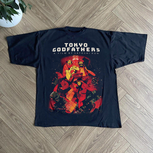 2003 'TOKYO GODFATHERS' PROMO MERCH BLACK T-SHIRT