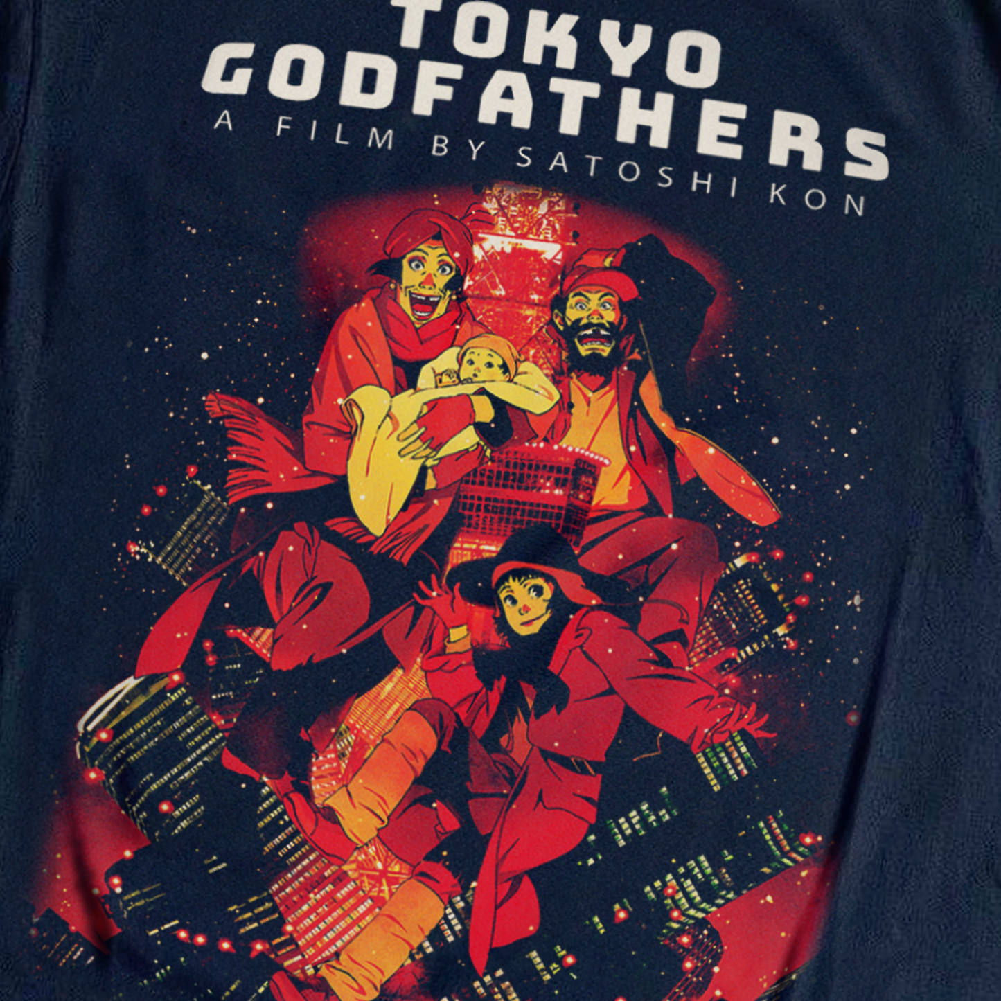 2003 'TOKYO GODFATHERS' PROMO MERCH BLACK T-SHIRT