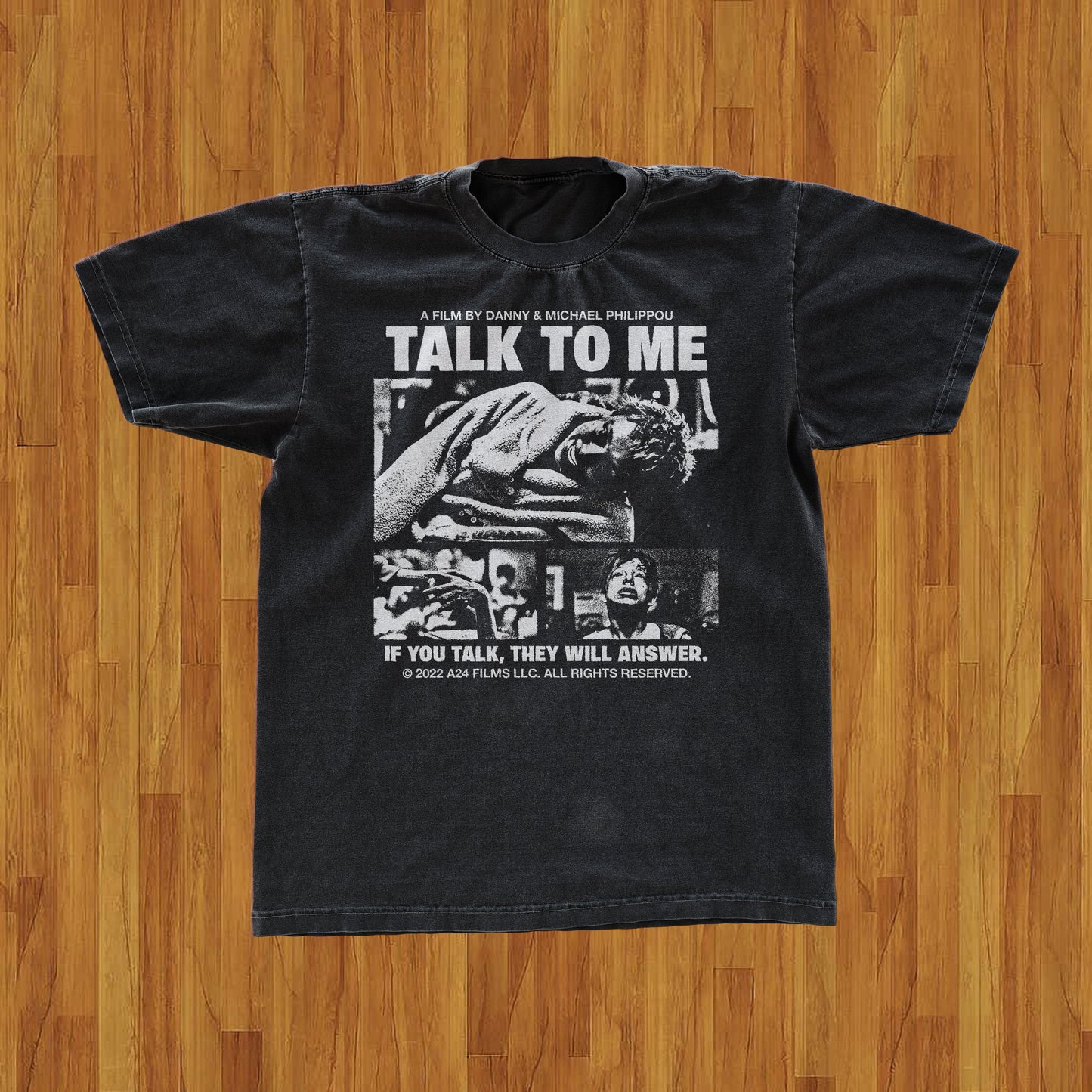 'TALK TO ME' PROMO BLACK T-SHIRT
