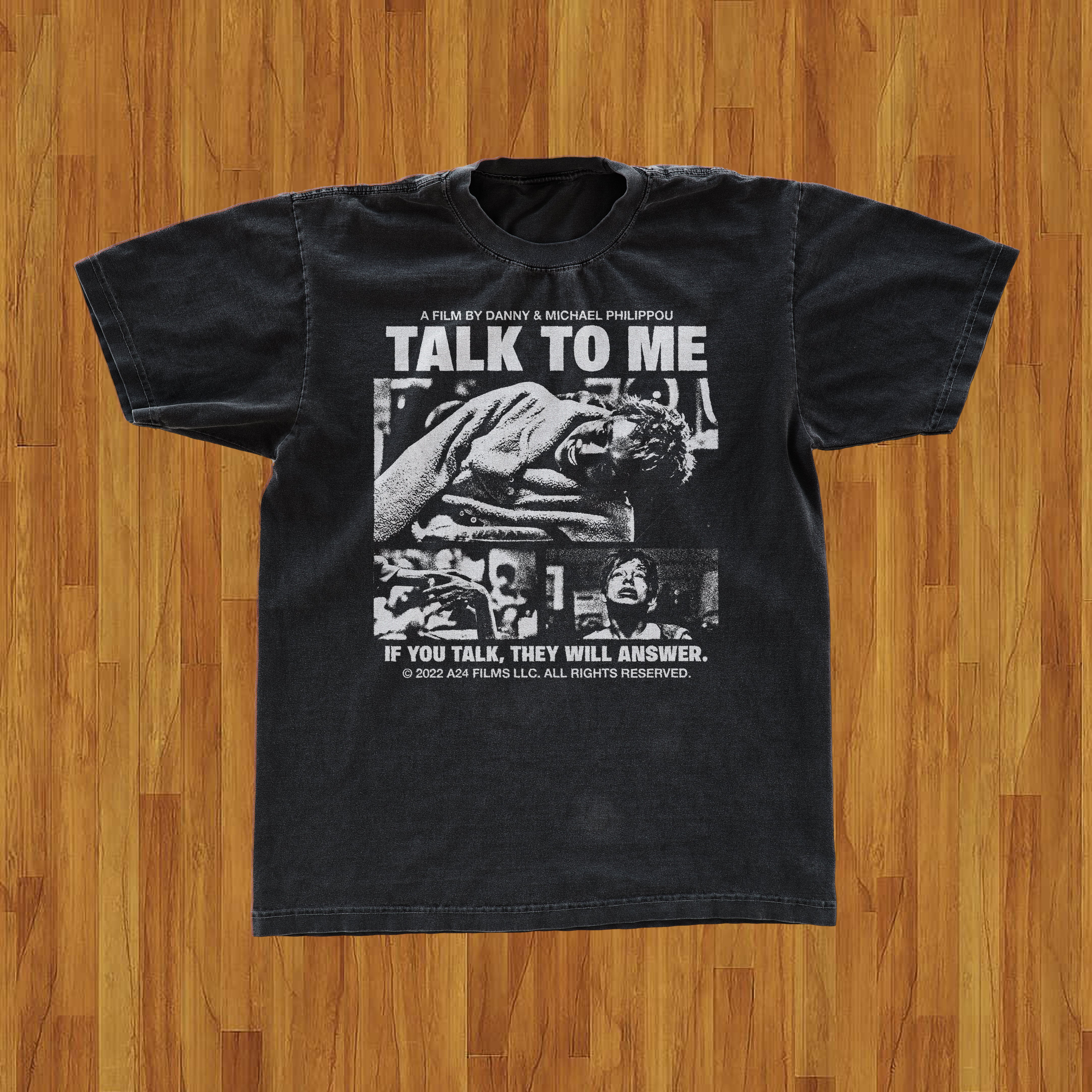 'TALK TO ME' PROMO BLACK T-SHIRT