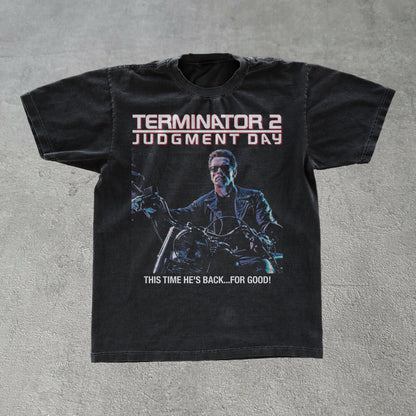 TERMINATOR 'JUDGEMENT DAY' II PREMIUM BLACK T-SHIRT