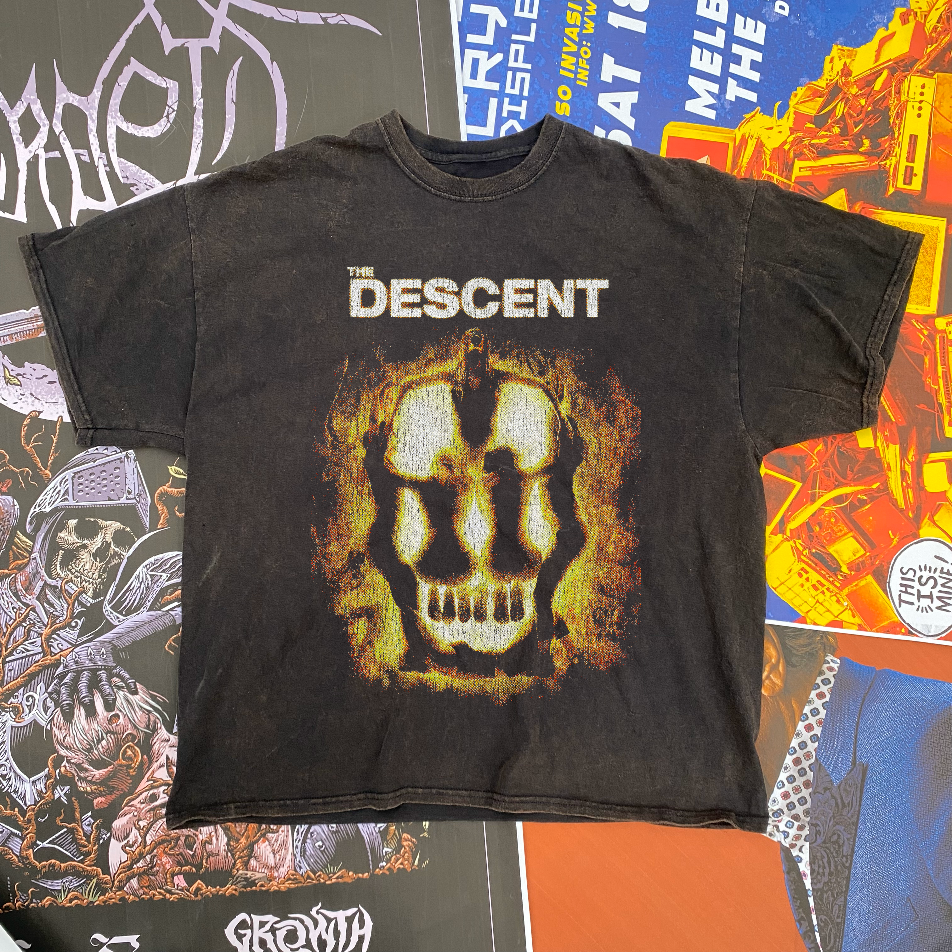 THE DESCENT PROMO VINTAGE BLACK T-SHIRT