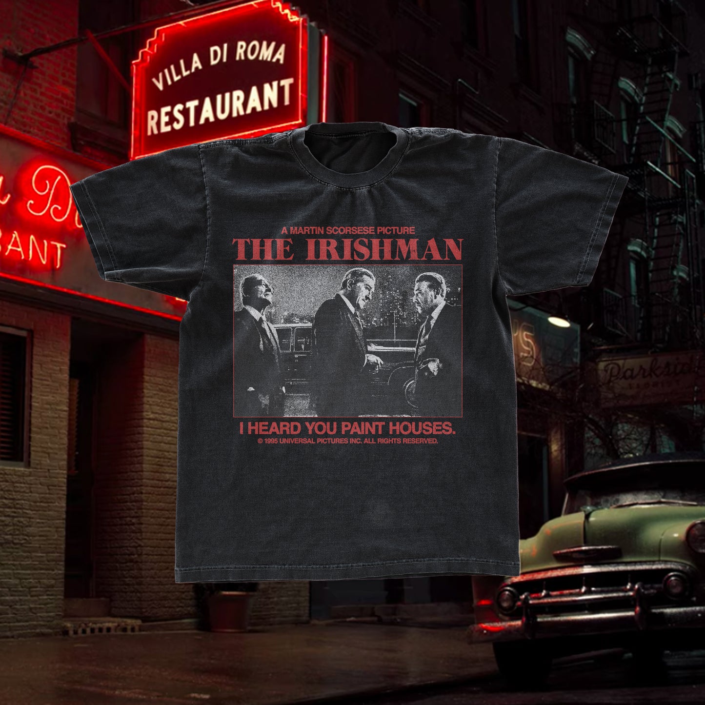 VINTAGE 'THE 1R1SHMAN' BLACK T-SHIRT