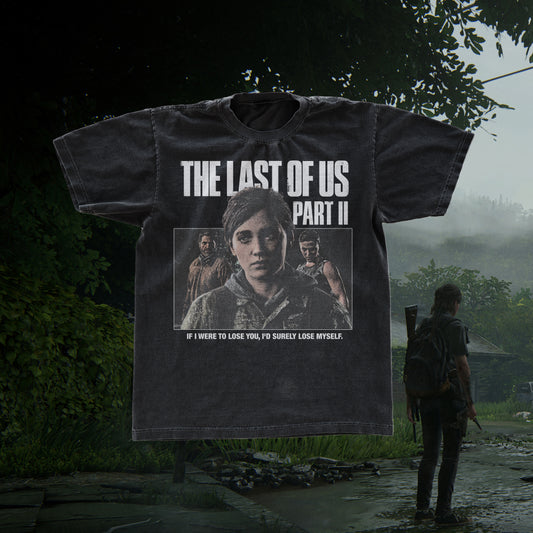 THE LAST OF US PT.2 MERCH BLACK T-SHIRT