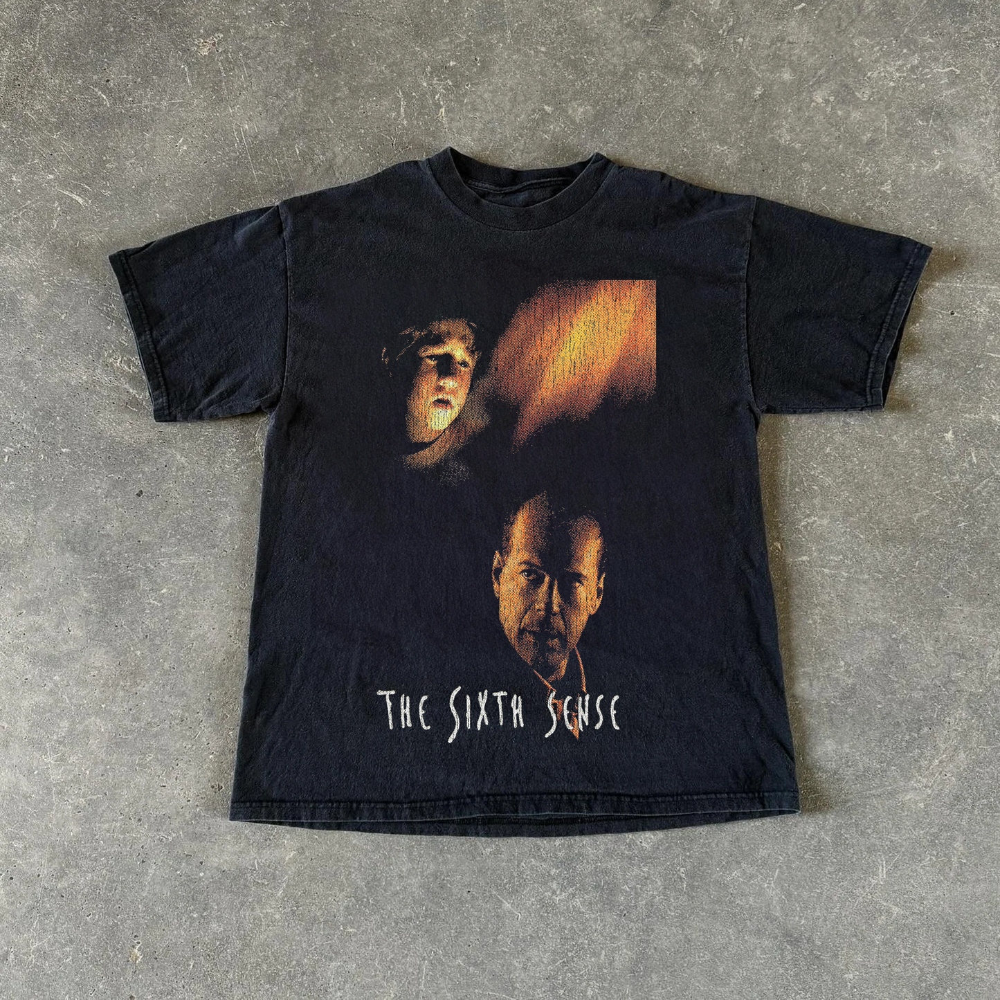 THE SIXTH SENSE VINTAGE BLACK T-SHIRT