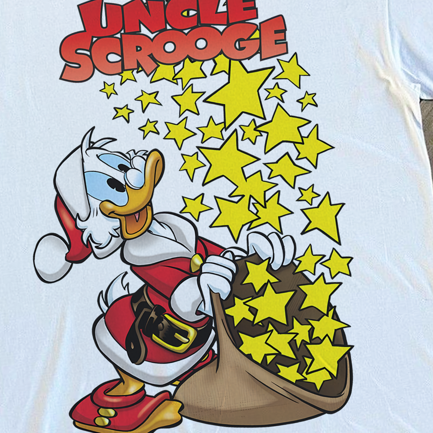 'UNCLE SCROOGE' SANTA WHITE T-SHIRT