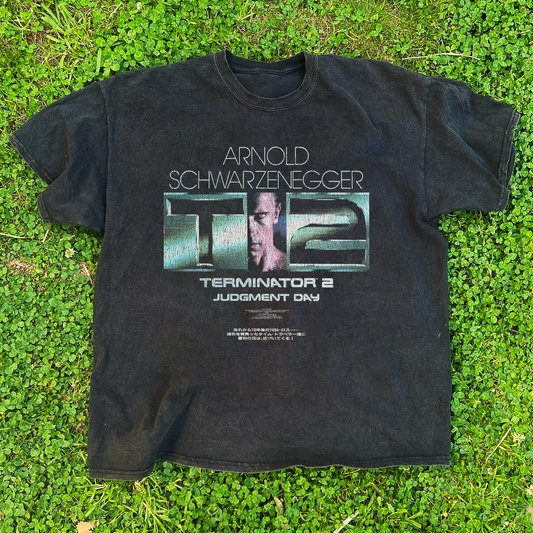 VINTAGE JAPANESE TERMINATOR II BLACK T-SHIRT