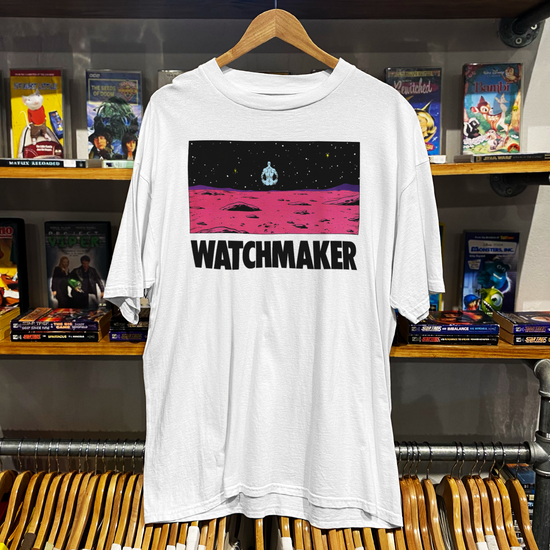 90s DR MANHATTAN ‘WATCHMAKER’ WHITE T-SHIRT
