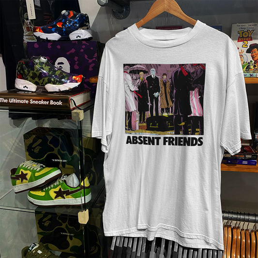 90s WATCHMEN ‘ABSENT FRIENDS’ WHITE T-SHIRT