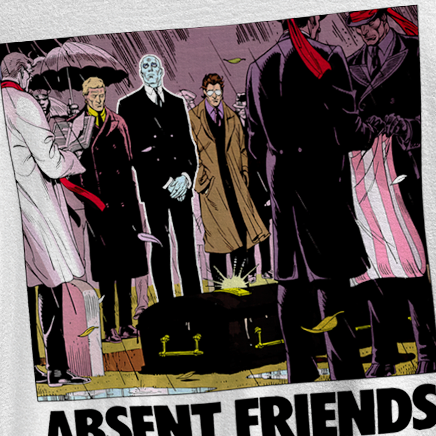 90s WATCHMEN ‘ABSENT FRIENDS’ WHITE T-SHIRT