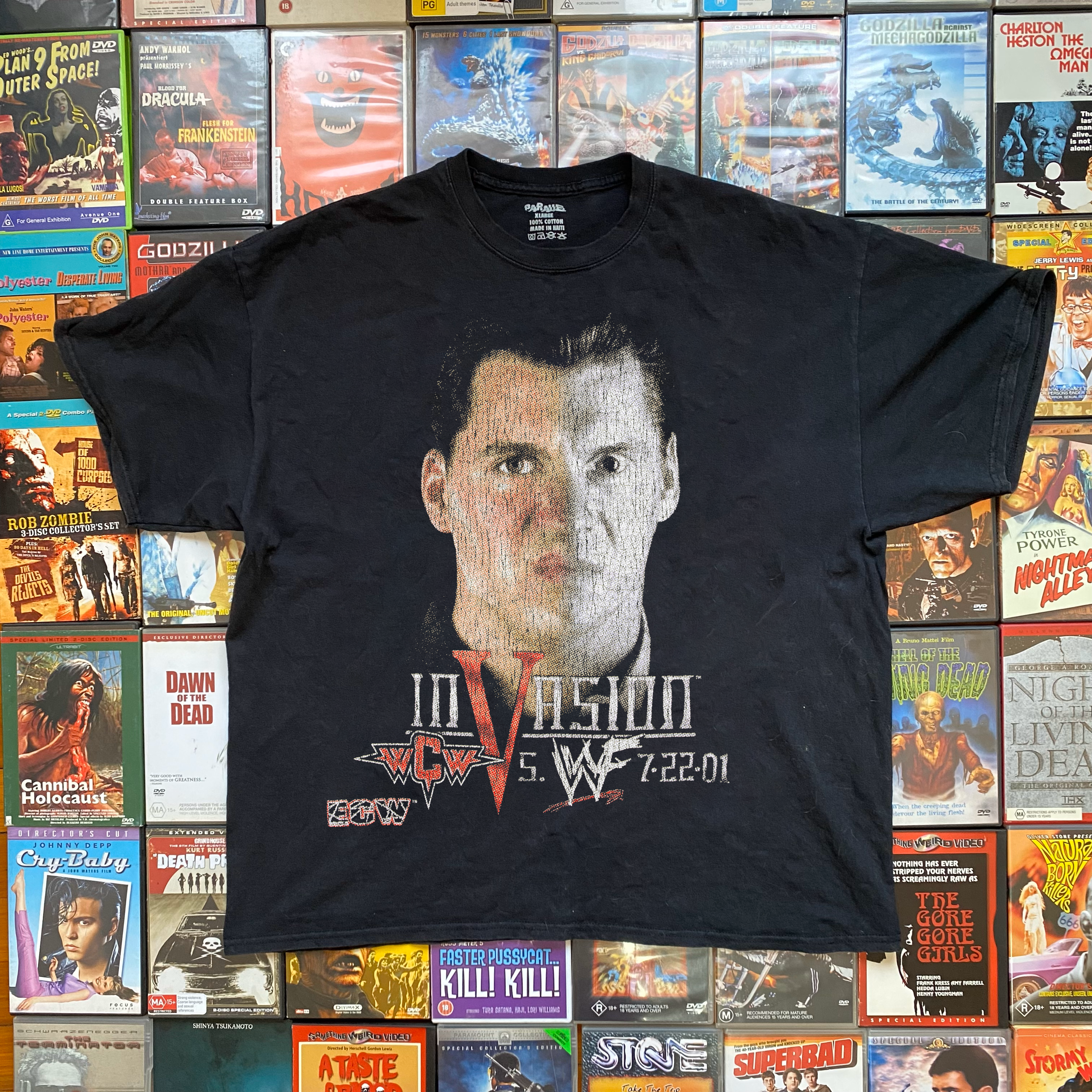 WWF INVASION PROMO VINTAGE T-SHIRT