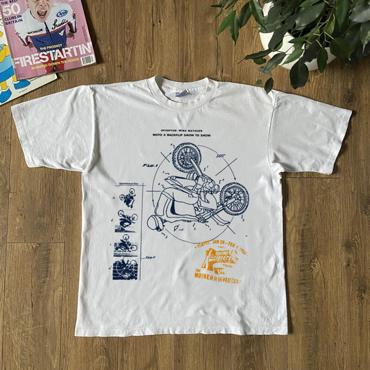 MIKE METZGER 90s XGAMES BACKFLIP WHITE T-SHIRT