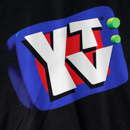 1994 PROMOTIONAL 'YTV' LOGO BLACK T-SHIRT