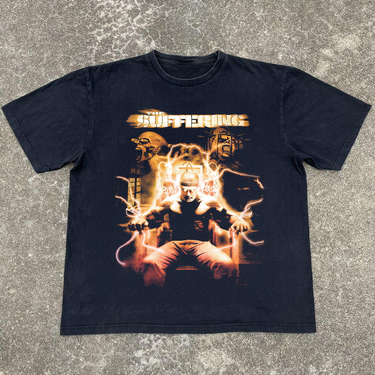 'THE SUFFERING' (2004) VINTAGE WASHED BLACK PROMO TEE