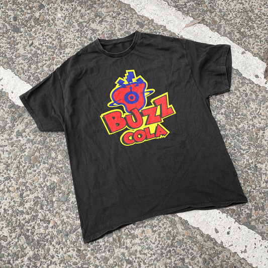 Hit 'N Run 'Buzz Cola' Black Vintage Wash Tee