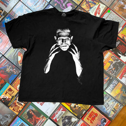 Frankenstein 'Karloff Stare' Vintage Black Washed Tee