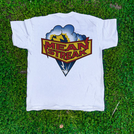 CEDAR POINT 'MEAN STREAK' RETRO WHITE T-SHIRT