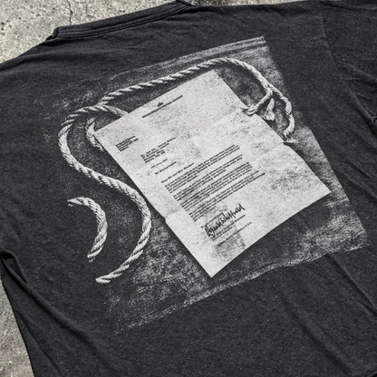 Insane Slayer 'Mandatory Suicide' 1988 Promo Vintage Washed Tee