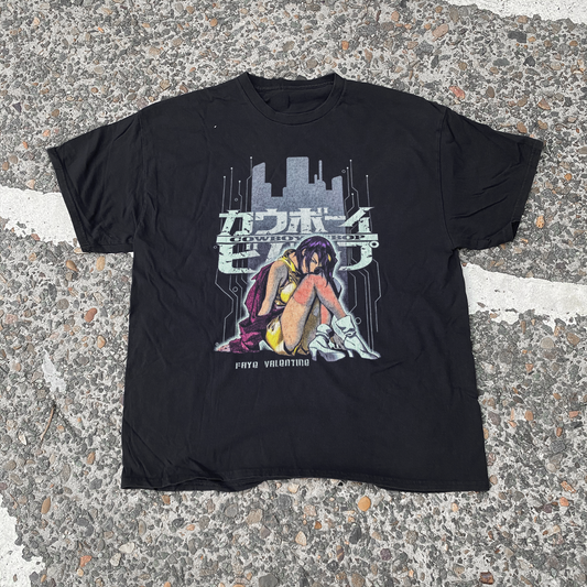 Cowboy Bepop 'Faye Valentine' Black Washed Vintage Tee