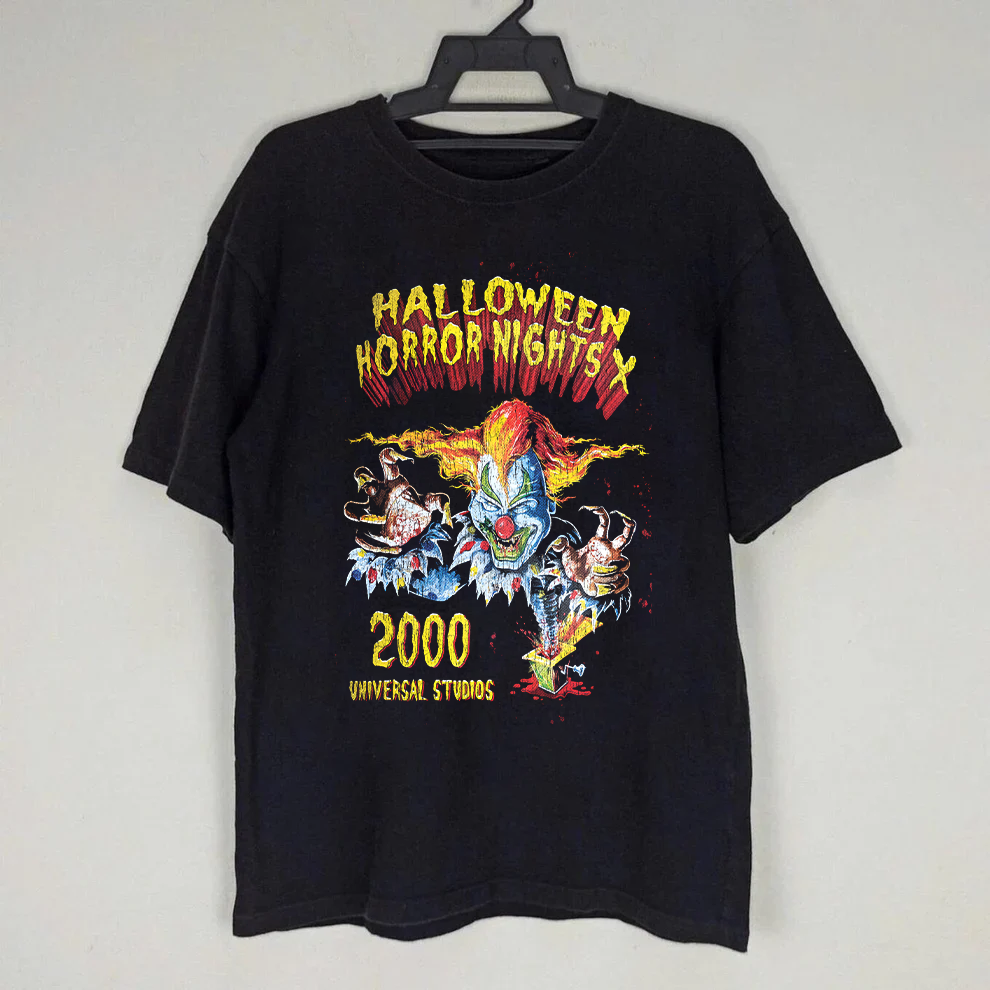 '00 Halloween Horror Nights Vintage Black T-Shirt