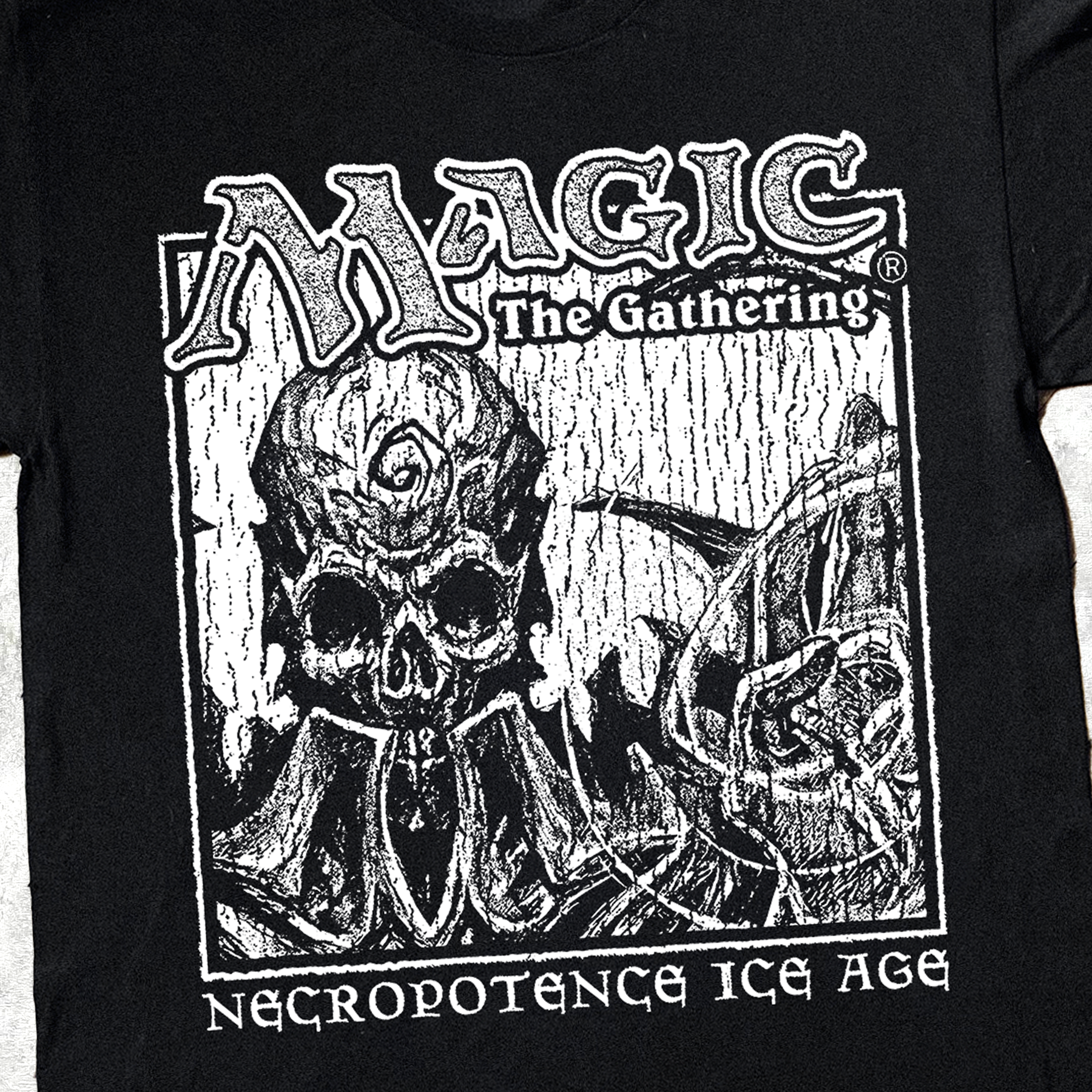 MVGIC THE GVTHERING NECROPOTENCE ICE AGE BLACK T-SHIRT