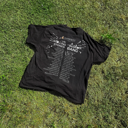 05' RLNG STONES 'A BIGGER BANG' VINTAGE WASHED BLACK TEE