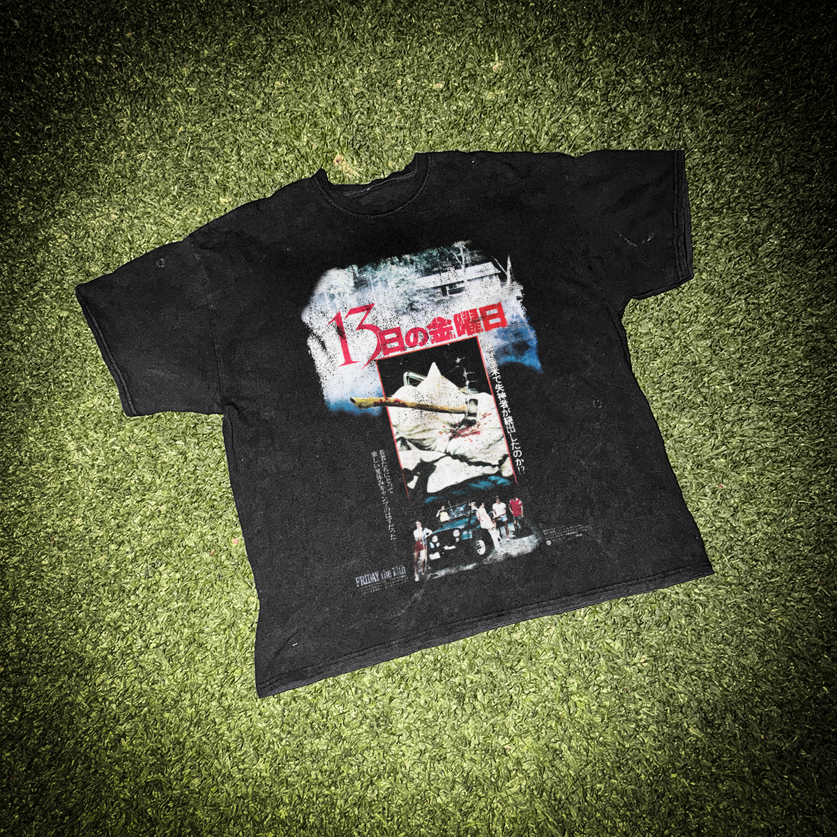 80s Japanese 'Friday the 13th' Vintage Black Tee