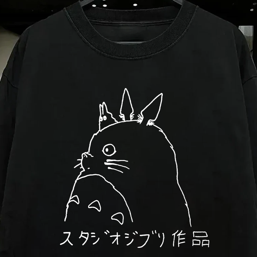 '99 My Neighbor Totoro Vintage Black T-Shirt