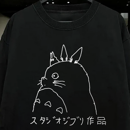'99 My Neighbor Totoro Vintage Black T-Shirt