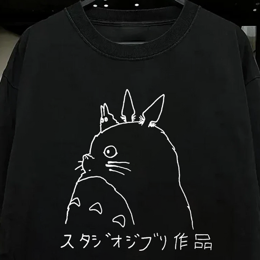 '99 My Neighbor Totoro Vintage Black T-Shirt