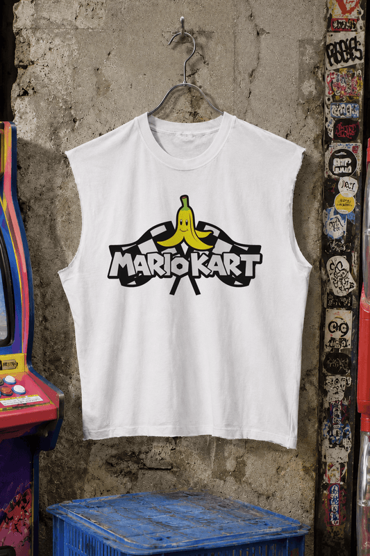 MarioKart 64 'Character Select' White Cut Off Tee