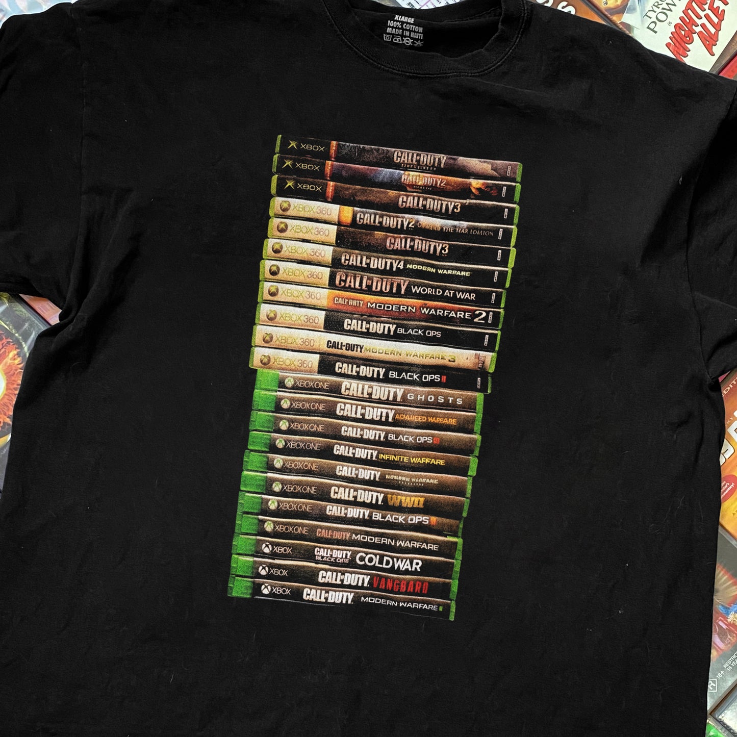 Call of Duty Game Stack Washed Black Tee