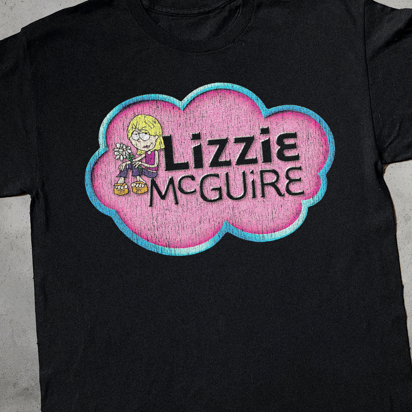 '01 LIZZIE MCGUIRE VINTAGE BLACK T-SHIRT