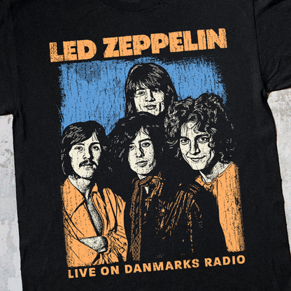 ZEP BLACK VINTAGE T-SHIRT